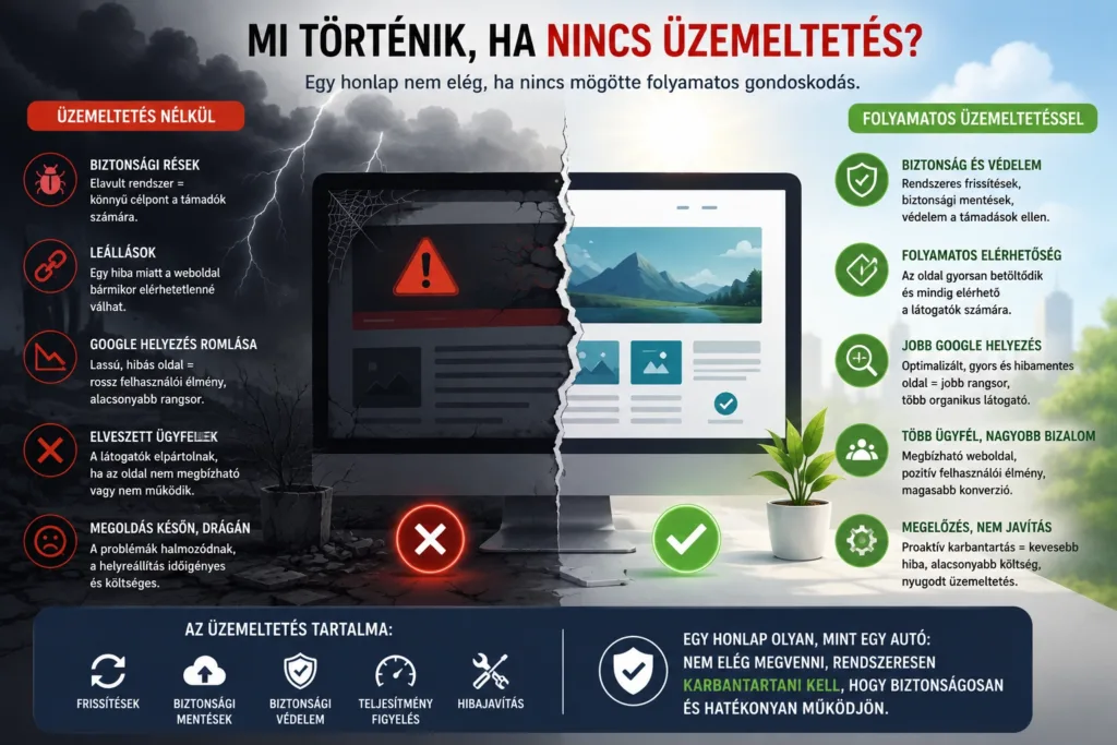 Mi történik, ha nincs üzemeltetés