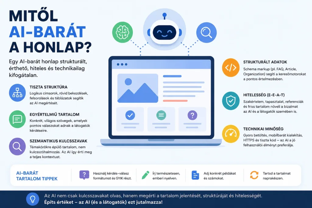 Hogyan készíts AI-barát honlapot lépésről lépésre