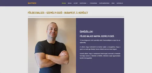 FÖLDES BALÁZS személyi edző
