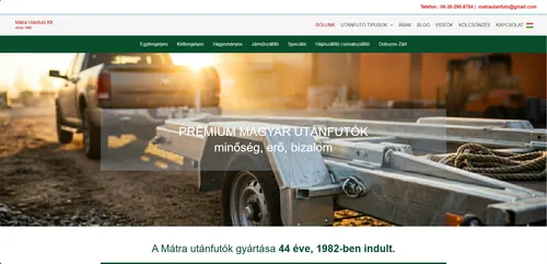 MÁTRA utánfutó gyártás