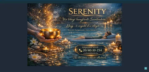 SERENITY vízi lebegő hangfürdő